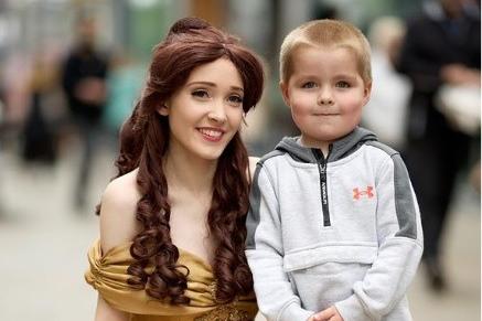 The Disney princesses were a huge hit.