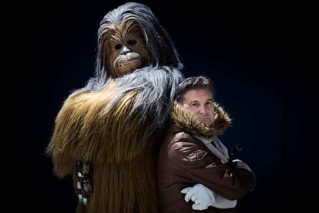 Chewie will be walking around the shopping centre.