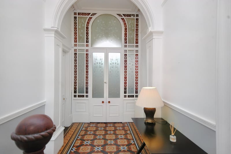 A stunning hall doorway and windows.