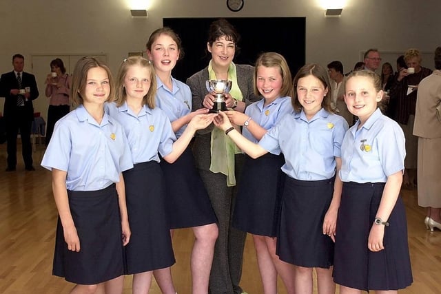 Author Joanne Harris visits her old school (Wakefield Girls High) as part of the school's annual Speech Day.