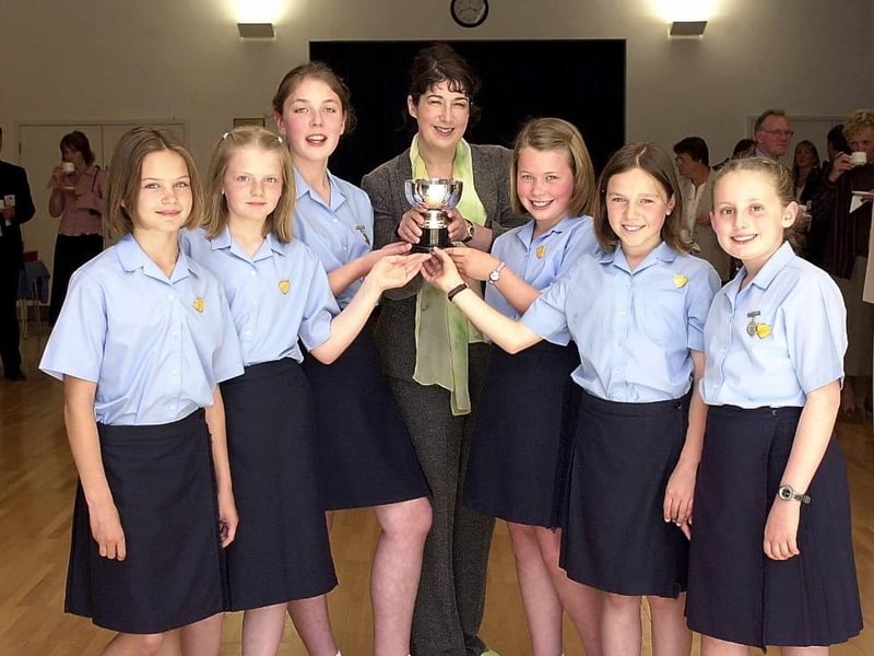 Author Joanne Harris visits her old school (Wakefield Girls High) as part of the school's annual Speech Day.