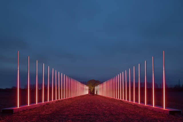 FUTURES is a 50-metre-long corridor of light that will provide visitors with a unique environment to have optimistic thoughts about the future as part of Wakefield's Light Up festival