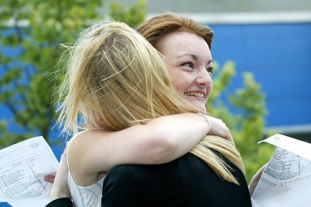 A Level results, Wakefield College, Paula Astley and Jennifer Harper, 2004.