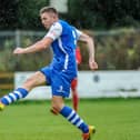 Joe Lumsden scored two goals before being unluckily sent-off for Pontefract Collieries against Worksop Town.