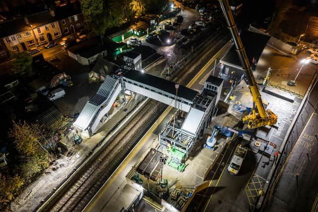 A new footbridge and signalling system were installed at the station last November as part of the upgrade.