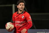 Right-back Brad Swain made a great goal-saving block and was voted man of the match for Horbury Town against Campion. Picture: Michael Eden