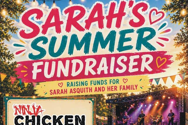 Sarah's summer fundraiser.