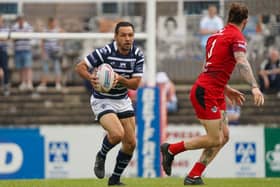 Mark Kheirallah scored two tries and kicked eight goals in Featherstone Rovers' 60-0 win at Whitehaven. Picture: JLH Photography