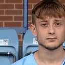 Oli Metcalfe scored for Ossett United in their FA Trophy tie with Runcorn Linnets.