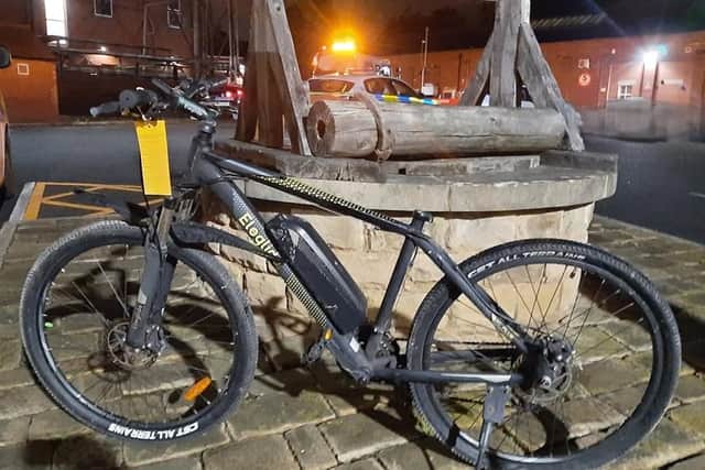 The e-bike seized by police