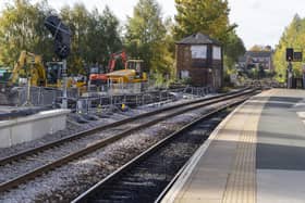 Work has begun to restore the second platform at Castleford Train Station.