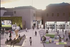 Artist impression of how the Cathedral Square project could look.