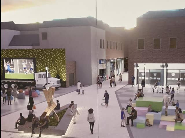 Artist impression of how the Cathedral Square project could look.
