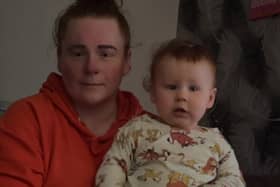 Wakefield mum Leigha Garey, pictured with her son Brooklyn, has raised complaints to the authorities about the conditions of the housing she is in
