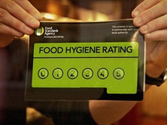 The Food Standards Agency carries out inspections and rates the observed hygiene standards on a scale from zero to five.