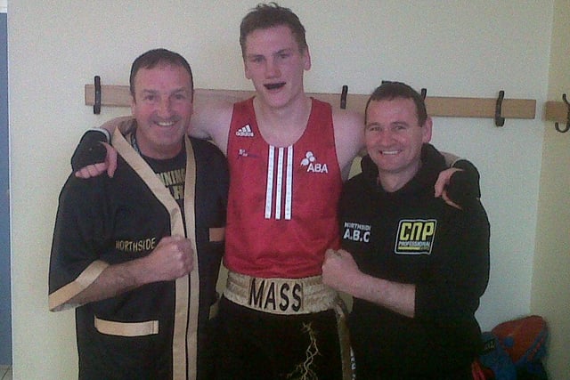 Jack Massey with his trainers back in 2013