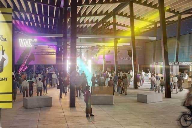 An artist's impression of how the new Wakefield Exchange could look. Work has begun on the old Wakefield Market Hall to turn the building into an events, business and leisure hub.
