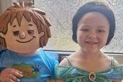 Natasha Spittle shared a snap of Piper-Mae as Princess Jasmine and Hunter as Horrid Henry.