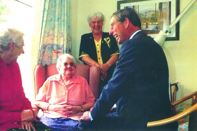 Charles meets patients and staff during one of his Hospice Visits