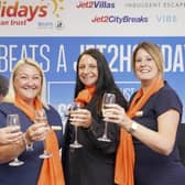 Total Travel's Emma Oldroyd, Claire Palmer, Katie Butler, and Alison Goldthorpe. Picture Scott Merrylees