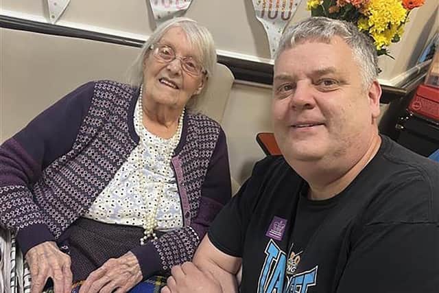 Helen Shillito with nephew Christopher