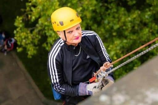 Gaynor abseiled down Wakefield Cathedral in September, just two days after having a chemotherapy session, raising £300 for Wakefield Hospice.