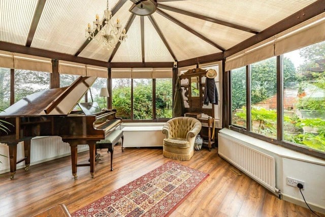The conservatory is an attractive room of flexible use.