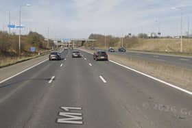 The M1 Southbound exit slip road to the M62 Westbound is currently closed.