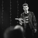 Jacob Davies performing some of his poems, which he will be taking on a tour around the UK