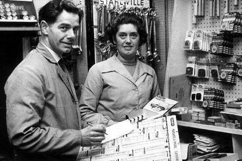 John and Marjorie England ran England's ironmongery shop on Market Place until it closed around 1978