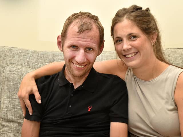 Lindsey Burrow and Rob Burrow at their home in Pontefract
06-09-2021