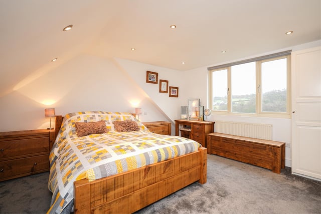 Take in the countryside views from this main double bedroom which is on the second floor of the house.
