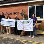 Team Sigma raised £10,000 for The Prince of Wales Hospice.