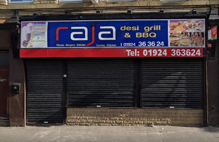 Raja's Desi Grill at 111 Doncaster Road, Wakefield, was given a score of two on December 8.