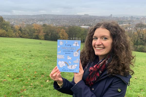 Wakefield features in illustrator Josephine Dellow's new Yorkshire themed colouring book.