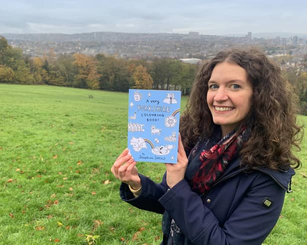 Wakefield features in illustrator Josephine Dellow's new Yorkshire themed colouring book.