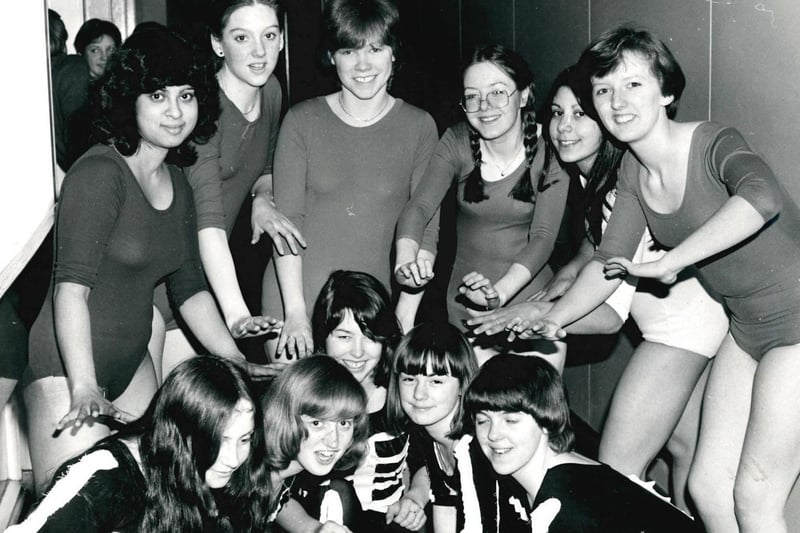 Freeston High School PE display, 1980.