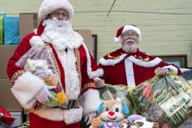 Paul Glover and Mick New are 'Two Santa's Going to Ukraine' to deliver presents to children.