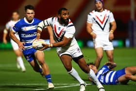 New Wakefield Trinity signing Samisoni Langi in action for France. Photo: Michael Steele/Getty Images