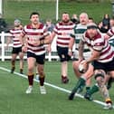 Sandal on the attack against Penrith. Picture: Justin English