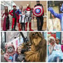 The free Star Walk saw heroes - and villans - from the big screen visit the centre to help raise funds for West Yorkshire’s Forget Me Not children’s hospice.
