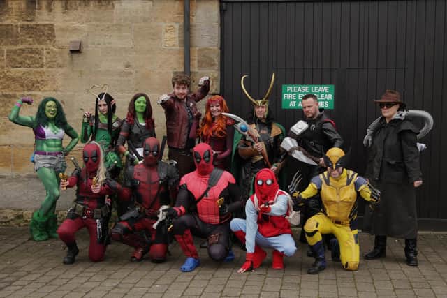Colour comic characters at a previous event