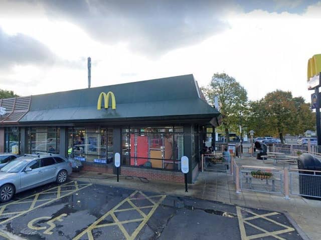 McDonalds, on Dewsbury Road, was forced to temporarily close due to weather damage.