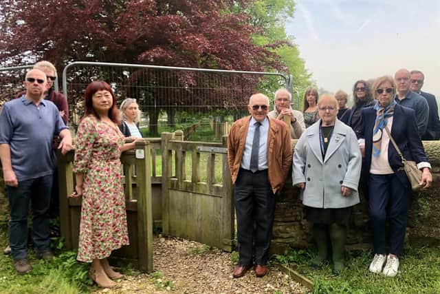 People living in Woolley claim builders blocked a cherished pathway known as the Avenue of Trees which runs to the rear of a Grade I listed church
