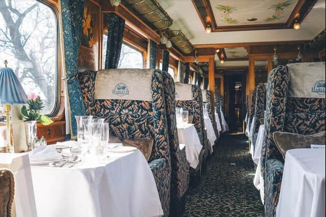 One of the luxury carriages on the Northern Belle