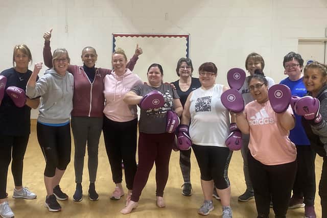Eastmoor's Boxercise to the Beat members welcomed West Yorkshire's Deputy Mayor Alison Lowe to a fitness class session.