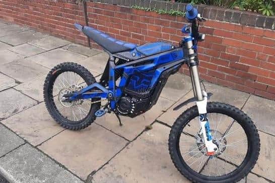 This bike was seized in Agbrigg after the rider dumped it when he saw officers.