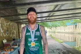 Castleford's Joe Stearne will complete his 100th marathon this year when he takes part in the Rob Burrow Leeds Marathon next month. The runner set himself the challenge of 100 marathons in 52 weeks to raise money for the Macmillan Cancer Support charity. Picture: Joe Stearne/Olivia Hester/Run for All