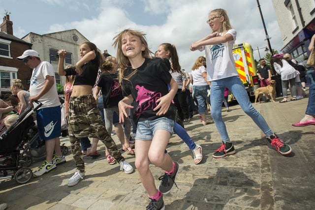 Urban dancers performed in amongst the crowd at the Liquorice Festival in 2015.