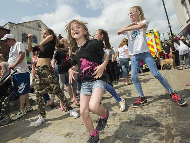 Urban dancers performed in amongst the crowd at the Liquorice Festival in 2015.